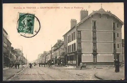 AK Sainte-Savine /Troyes, Postes et Faubourg