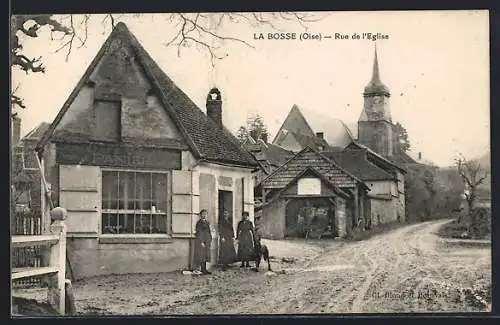 AK La Bosse, Rue de l`Èglise