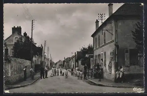 AK Neufmontiers-les-Meaux, Grande Rue, Strassenpartie