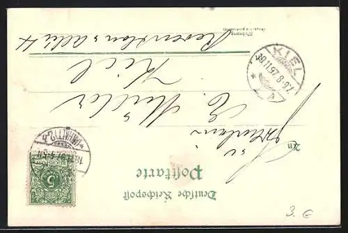 AK Bismarck in Zivil mit seinen Hunden