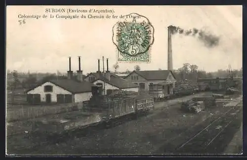 AK Surdon, Crésotage de la Compagnie du Chemin de fer de l`Ouest