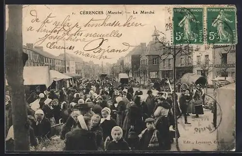 AK Cérences, Le Marché, Markttag