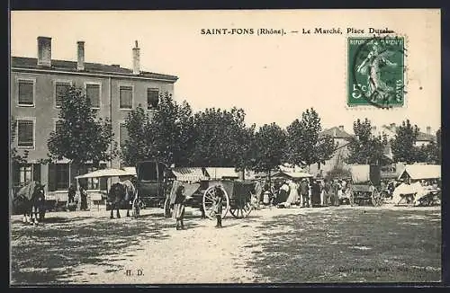 AK Saint-Fons, le Marché, Place Durel