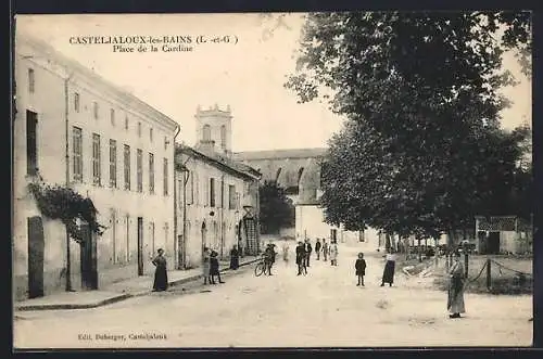 AK Casteljaloux-les-Bains, Place de la Cardine