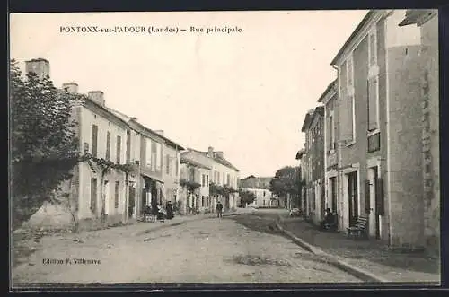 AK Pontonx-sur-l'Adour, Rue principale