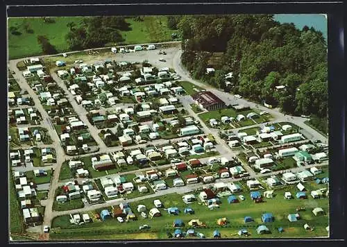 AK Sutz /Bielersee, Campingplatz aus der Vogelschau