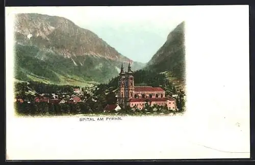 AK Spital am Pyhrn, Ortsansicht mit Kirche