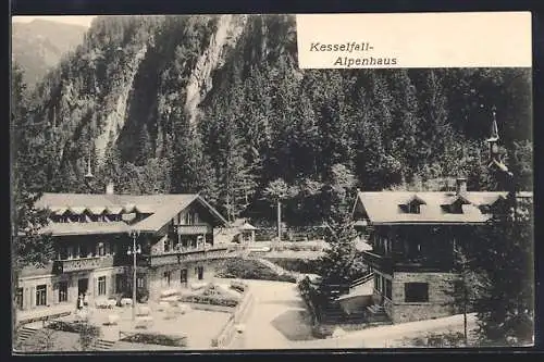 AK Kaprun, Kesselfall-Alpenhaus und Umgebung, Berghütte