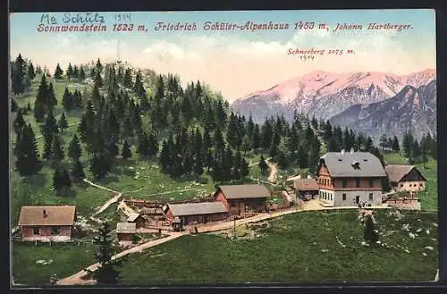 AK Schottwien /N.-Oe., Friedrich Schüler-Alpenhaus Sonnwendstein