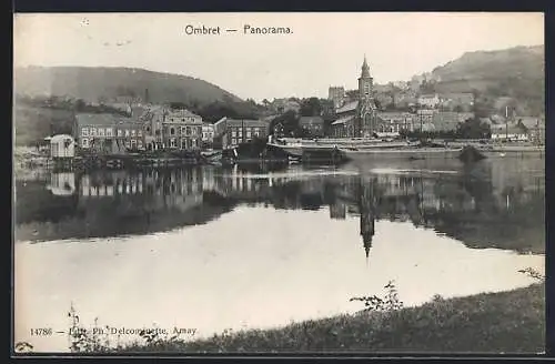 AK Ombret, Panorama aus der Vogelschau