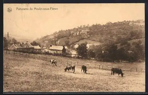 AK Moulin-sous-Fléron, Panorama von einen Berg aus