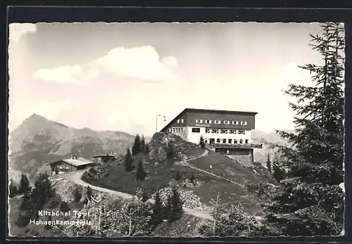 AK Kitzbühel /Tirol, Restaurant auf dem Hahnenkammgipfel