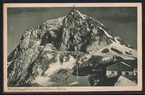 AK Touristenhaus Wendelsteingipfel, Berghütte und Wendelstein mit Aufstieg