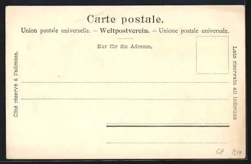 Lithographie Ragaz, Wartenstein, Châlet Eden, Hotel, Kurfirsten und Gonzen, Calanda mit Seilbahn