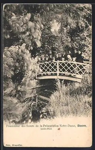 AK Boom, Pensionnat des Soeurs de la Presentation Notre-Dame, Jardin-Pont