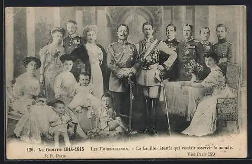 AK Les Hohenzollern, La famille detestee qui voulait asservir le monde, La Guerre 1914-1915