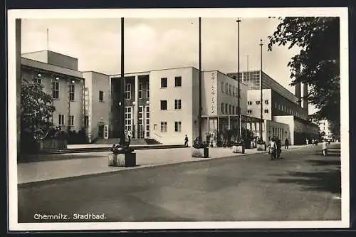 AK Chemnitz, Ansicht vom Stadtbad