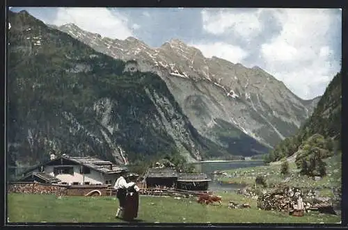 AK Berchtesgaden, Blick auf Obersee