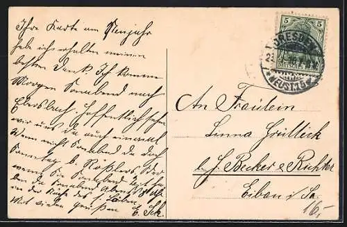 AK Dresden-Neustadt, Kaserne der 1. Königl. Sächs. Feld-Artillerie-Regiments No. 12