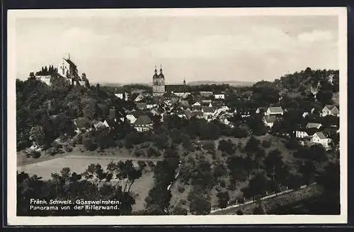 AK Gössweinstein /Fränk. Schweiz, Panorama von der Martinswand