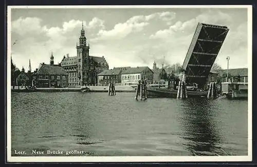 AK Leer / Ostfriesland, Neue Brücke geöffnet