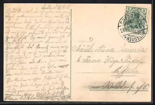 AK Dresden, Auf Posten bei Sr. Kgl. Hoheit Prinz Johann Georg