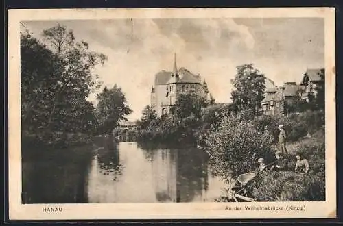 AK Hanau, Partie an der Wilhelmsbrücke