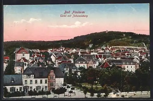 AK Bad Nauheim, Totalansicht mit Johannisberg