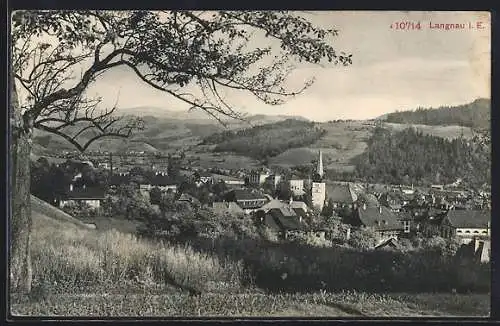 AK Langnau /Emmental, Panorama vom Ort