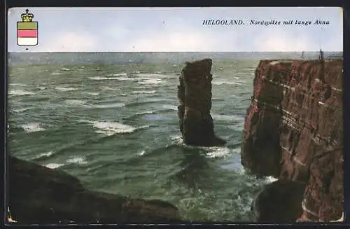 AK Helgoland, Nordspitze mit lange Anna