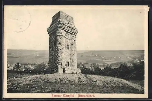 AK Barmen-Elberfeld, Ortsansicht mit Bismarckturm