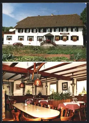 AK Zell-Unterentersbach / Unterharmersbach, Gasthof-Pension zum Pflug