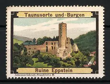 Reklamemarke Eppstein, Taunusorte und Burgen, Ruine Eppstein