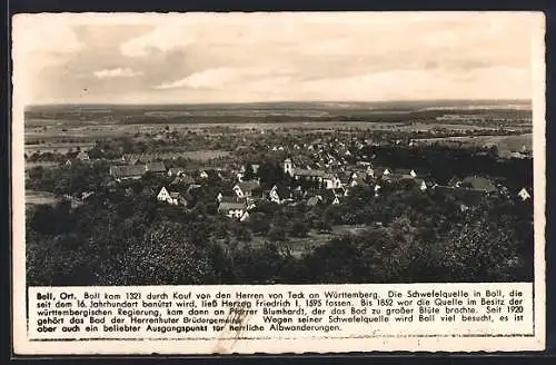 AK Boll / Göppingen, Ortspartie mit Umgebung