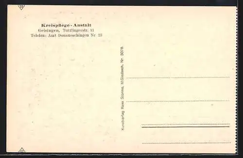 AK Geisingen / Baden, Kreispflege-Anstalt, Spülküche, Tuttlingerstrasse 11