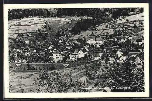 AK Gausbach i. Murgtal, Blick vom Eulenfelsen