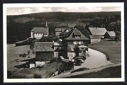 AK Hundsbach / Schwarzwald, Gasthaus und Pension zur schönen Aussicht