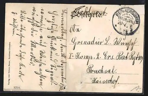AK Bermersbach / Murgtal, Totalansicht mit Kirche
