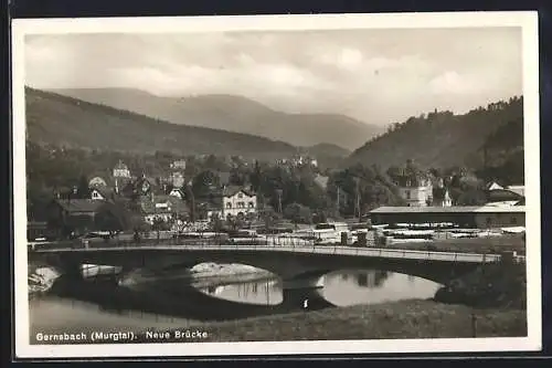 AK Gernsbach, Neue Brücke im Murgtal