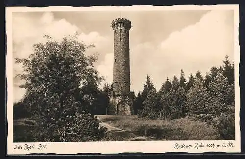 AK Badener Höhe, Blick auf Friedrichsturm