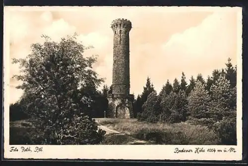 AK Badener Höhe, Blick auf Friedrichsturm