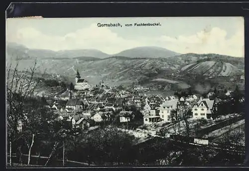 AK Gernsbach, Blick vom Fechtenbuckel aus