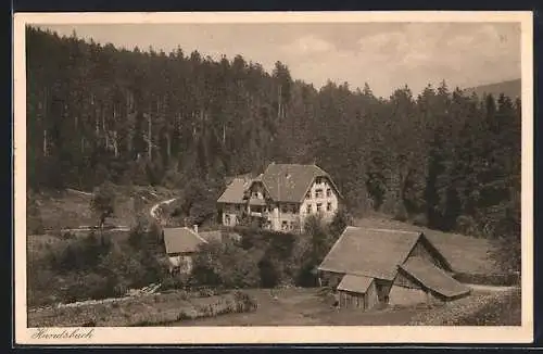 AK Hundsbach / Schwarzwald, Kurhaus Hundsbach-Biberach