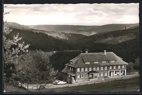 AK Hundsbach / Schwarzwald, Gasthaus und Pension zur schönen Aussischt