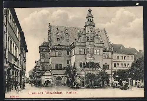 AK Schweinfurt, Ansicht vom Rathaus