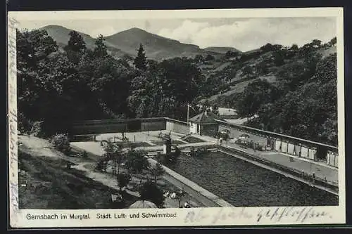 AK Gernsbach i. Murgtal, Städt. Luft- und Schwimmbad