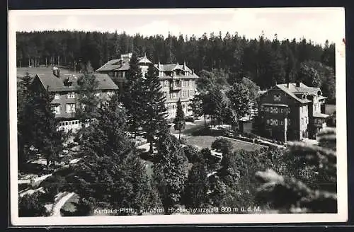 AK Plättig im Hochschwarzwald, Kurhaus im Sonnenschein