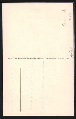 AK Odense, Det sidst optagne Billede af H. C. Andersen i sit Hjem