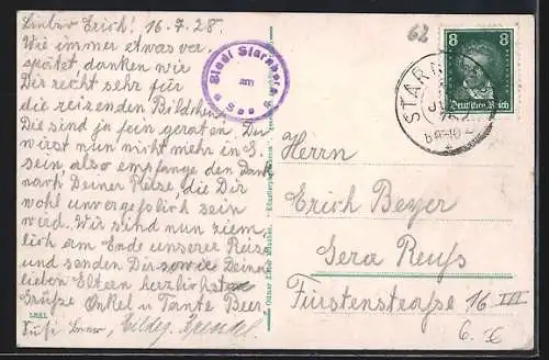 AK Salondampfer Bavaria auf dem Starnberger See, Segelboote