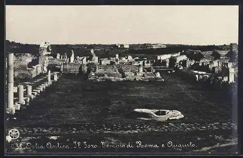 AK Ostia Antica, Il Foro Tempio di Roma e Augusto